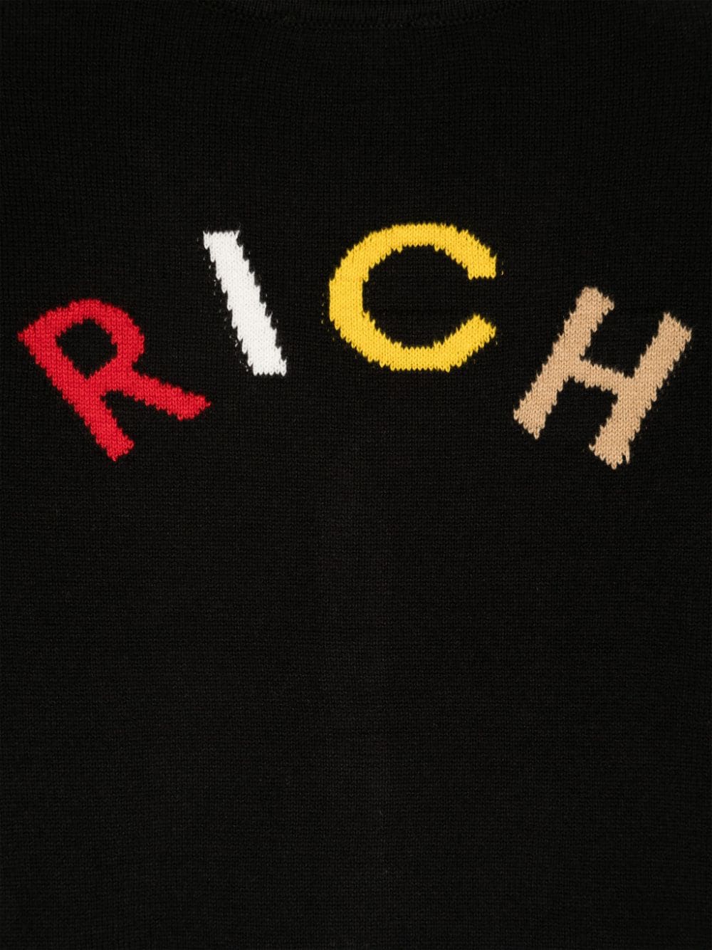 Cardigan con logo per neonato John Richmond Junior nero con scollo a V - Rubino Kids