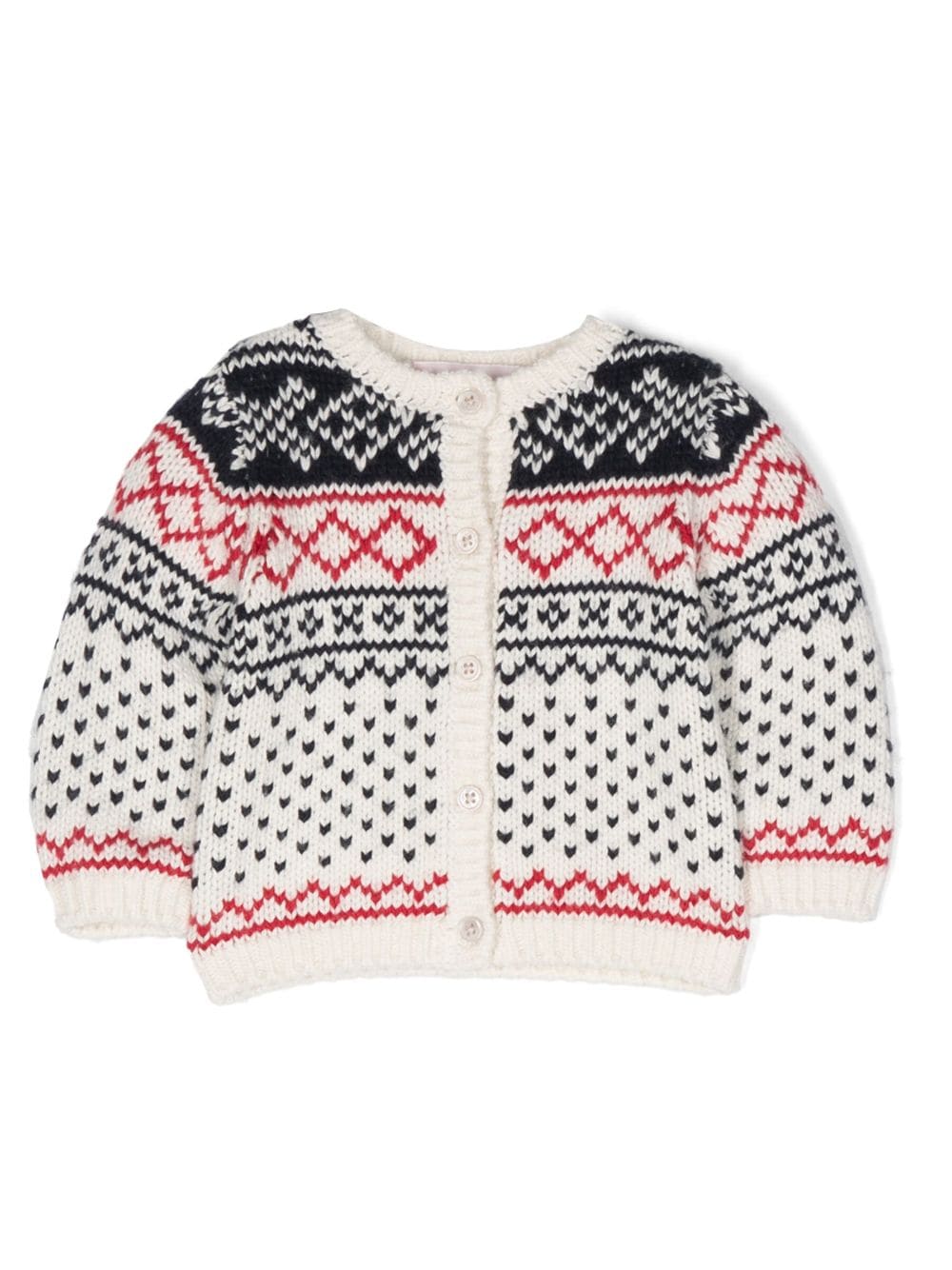 Cardigan con motivo a intarsi - Rubino Kids