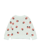 Cardigan con motivo jacquard per neonata Stella McCartney Kids verde - Rubino Kids