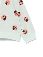 Cardigan con motivo jacquard per neonata Stella McCartney Kids verde - Rubino Kids