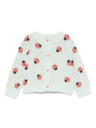 Cardigan con motivo jacquard per neonata Stella McCartney Kids verde - Rubino Kids