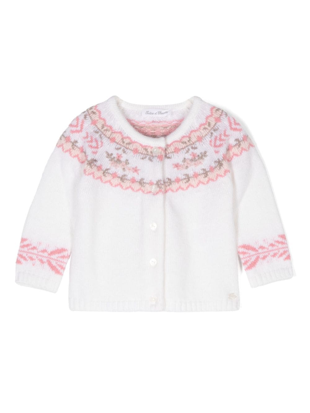 Cardigan con motivo jacquard - Rubino Kids