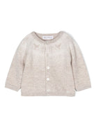 Cardigan con placca logo - Rubino Kids