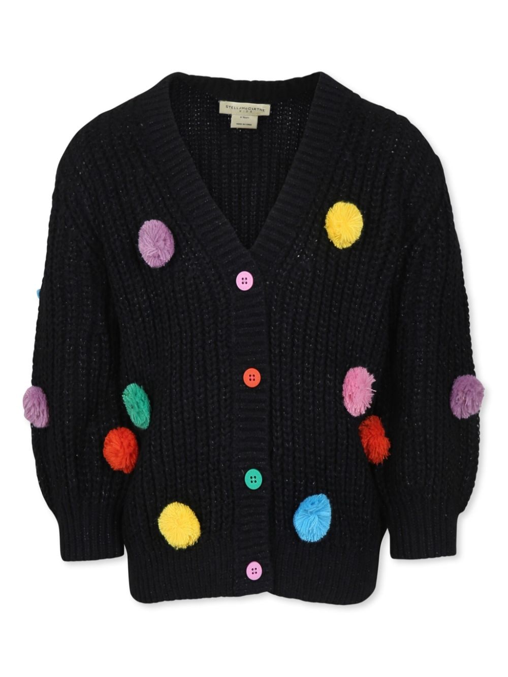 Cardigan con pompon - Rubino Kids