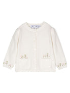 Cardigan con ricamo a fiori - Rubino Kids