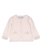 Cardigan con ricamo a fiori - Rubino Kids