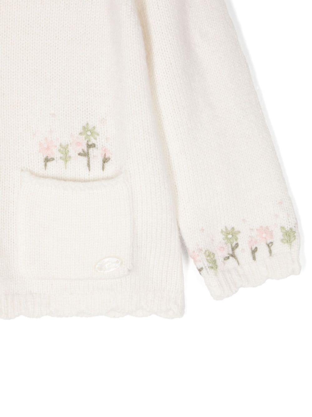 Cardigan con ricamo a fiori - Rubino Kids