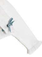 Cardigan crop per neonata La Stupenderia bianco con fiocco - Rubino Kids