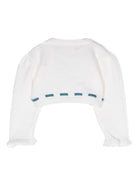 Cardigan crop per neonata La Stupenderia bianco con fiocco - Rubino Kids