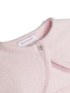 Cardigan crop per neonata Monnalisa rosa con maglia fine - Rubino Kids