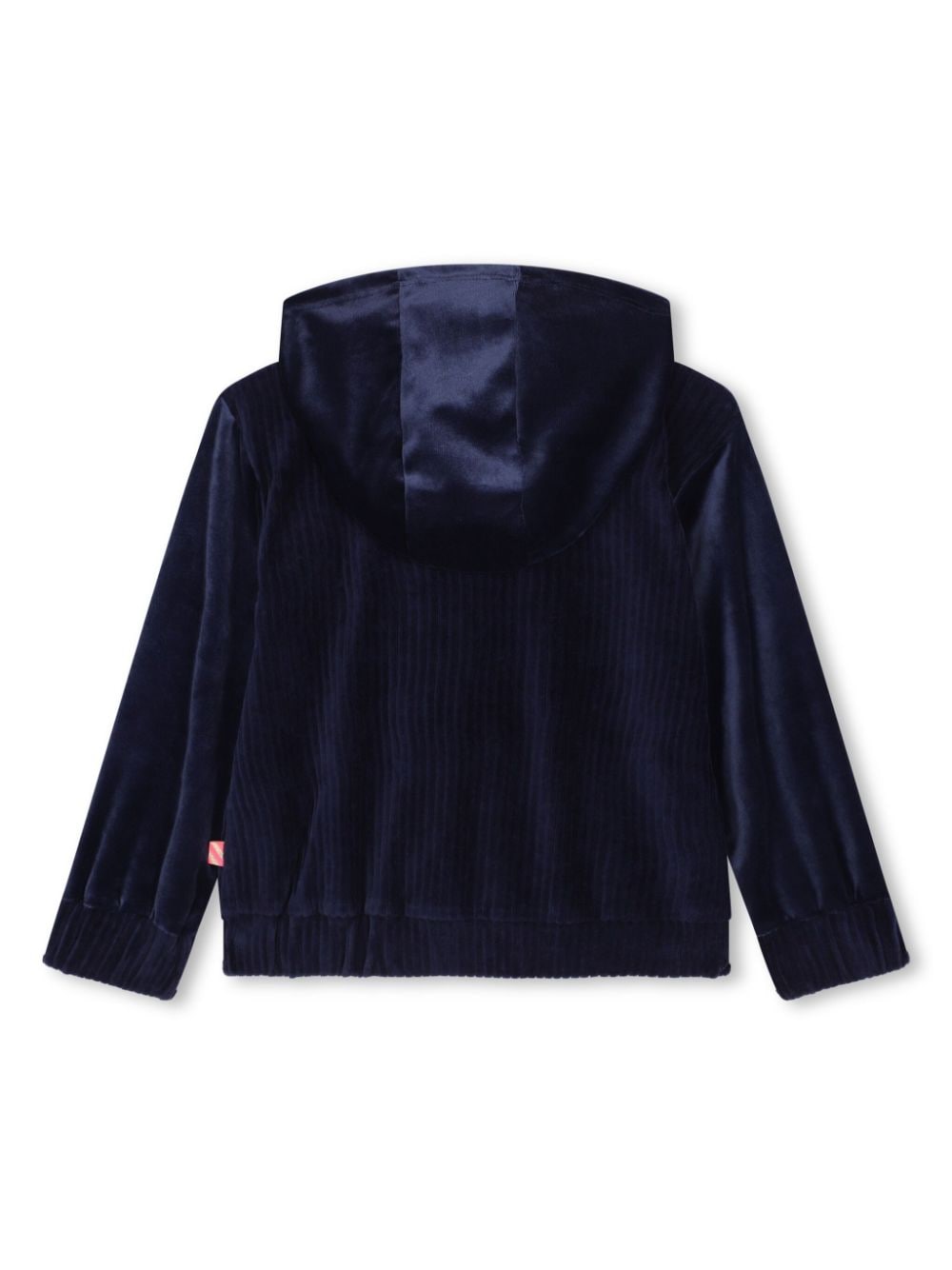 Cardigan per bambina Billieblush blu in velluto a coste con tasca sul petto - Rubino Kids