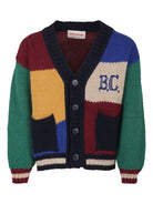 Cardigan per bambino Bobo Choses Color block multicolore - Rubino Kids