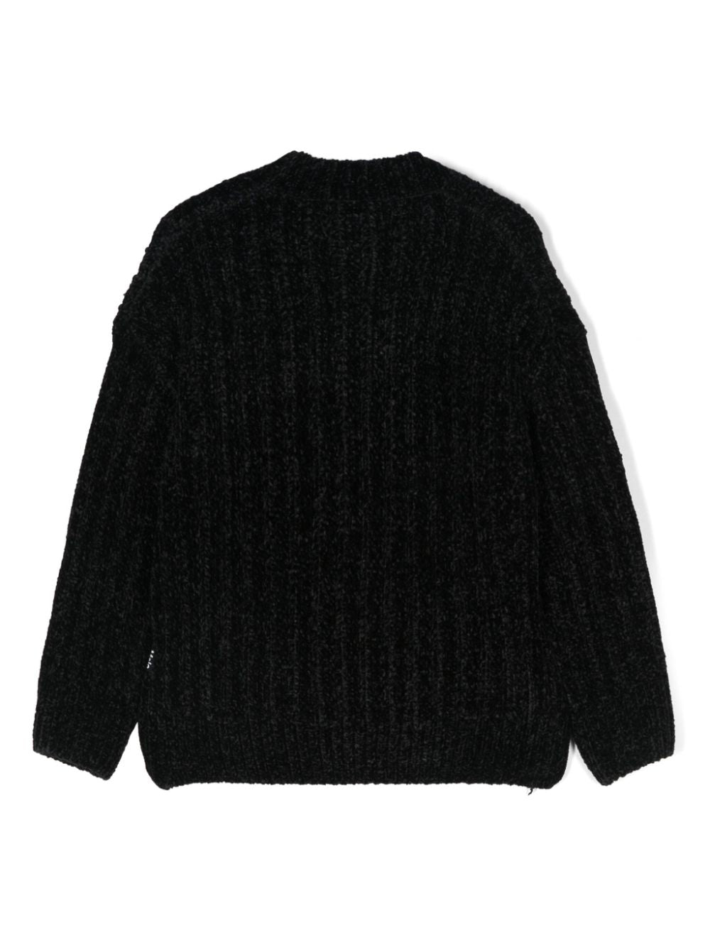 Cardigan per bambino Molo nero con scollo a V - Rubino Kids