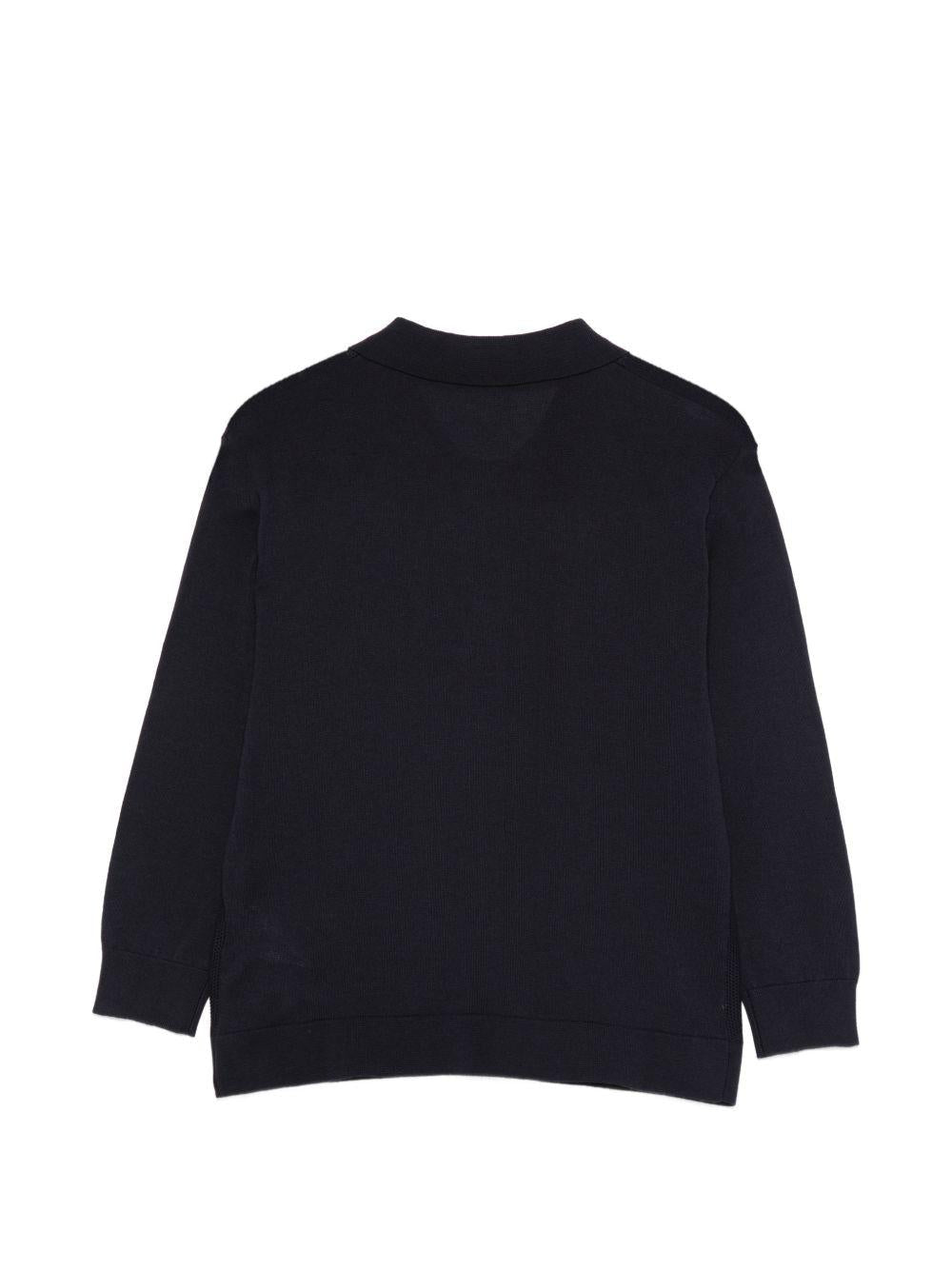 Cardigan per bambino Paolo Pecora Kids blu con bottoni e tasche - Rubino Kids