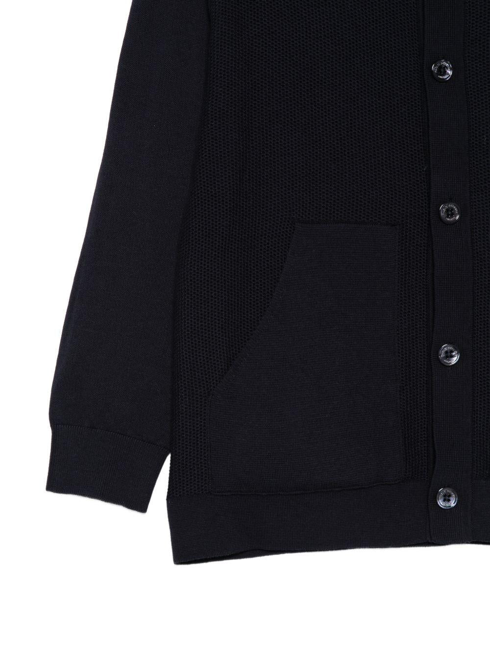 Cardigan per bambino Paolo Pecora Kids blu con bottoni e tasche - Rubino Kids