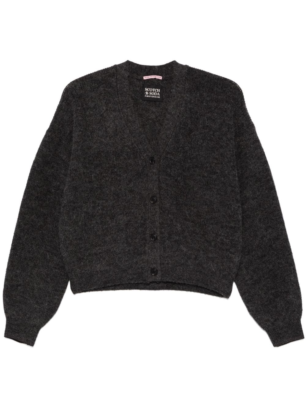 Cardigan per donna Scotch & Soda grigio con scollo a V - Rubino Kids