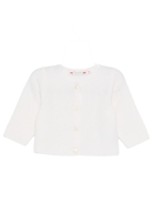 Cardigan per neonata Bonpoint bianco con chiusura con bottoni - Rubino Kids