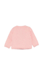 Cardigan per neonata Bonpoint rosa con ricamo ciliegie - Rubino Kids