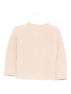 Cardigan per neonata Donsje beige con bottoni - Rubino Kids