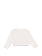 Cardigan per neonata La Stupenderia beige con scollo quadrato - Rubino Kids