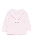 Cardigan per neonata Paz Rodríguez rosa con pompon - Rubino Kids