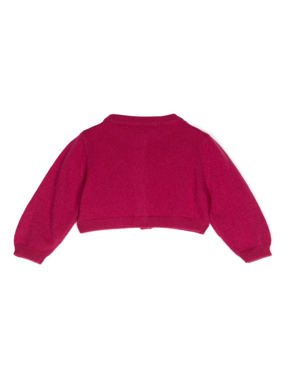 Cardigan per neonata Simonetta fucsia con design crop - Rubino Kids