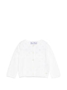 Cardigan per neonata Tartine & Chocolat bianco con deign traforato - Rubino Kids