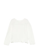 Cardigan per neonata Tartine Et Chocolat bianco con orlo smerlato - Rubino Kids