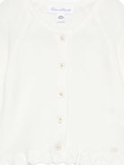 Cardigan per neonata Tartine Et Chocolat bianco con orlo smerlato - Rubino Kids