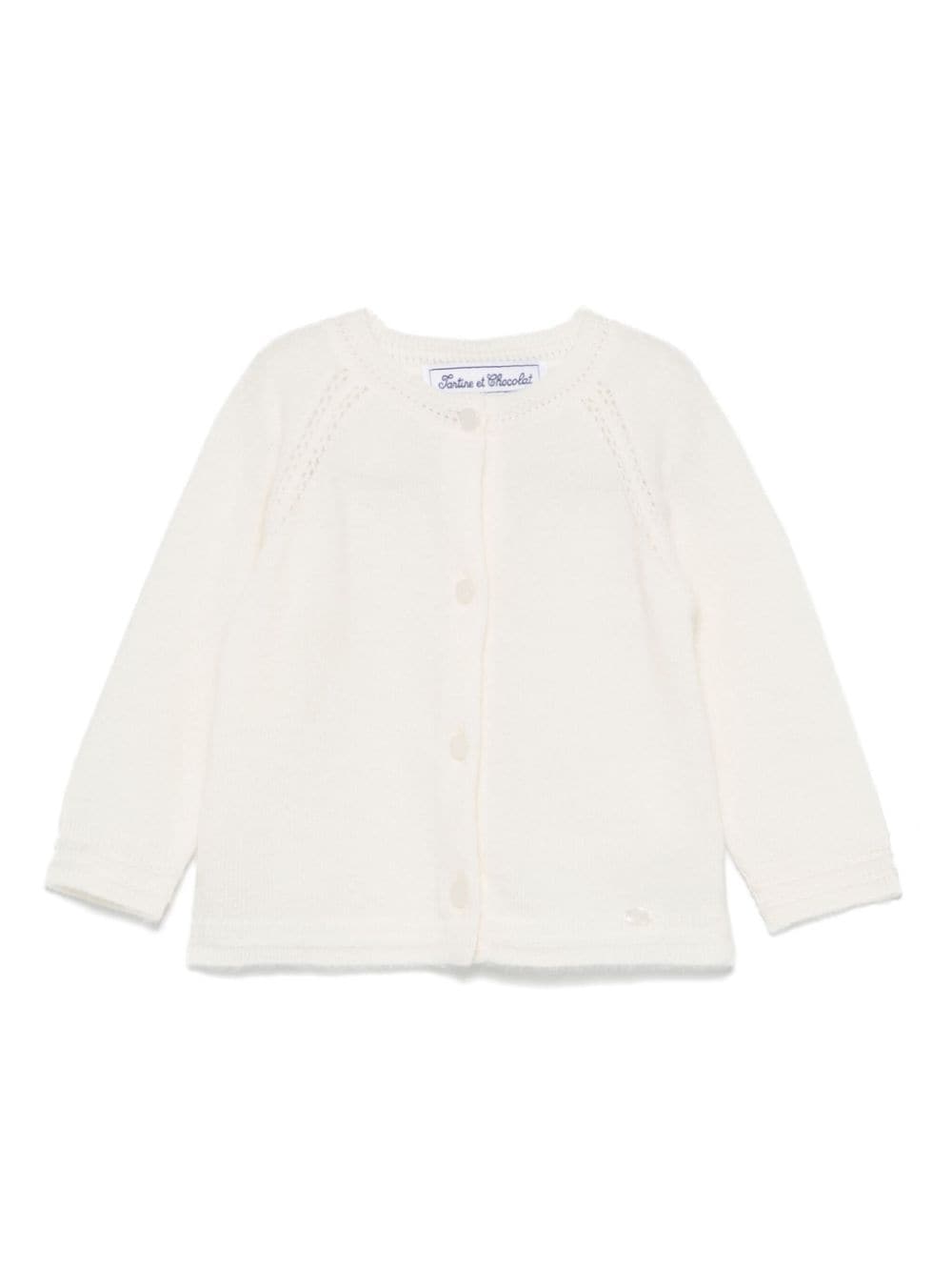 Cardigan per neonata Tartine Et Chocolat bianco in cashmere - Rubino Kids