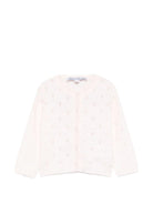 Cardigan per neonata Tartine Et Chocolat rosa con design traforato - Rubino Kids