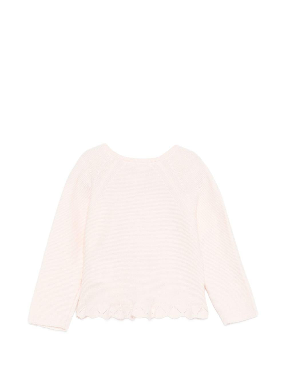 Cardigan per neonata Tartine Et Chocolat rosa con orlo smerlato - Rubino Kids