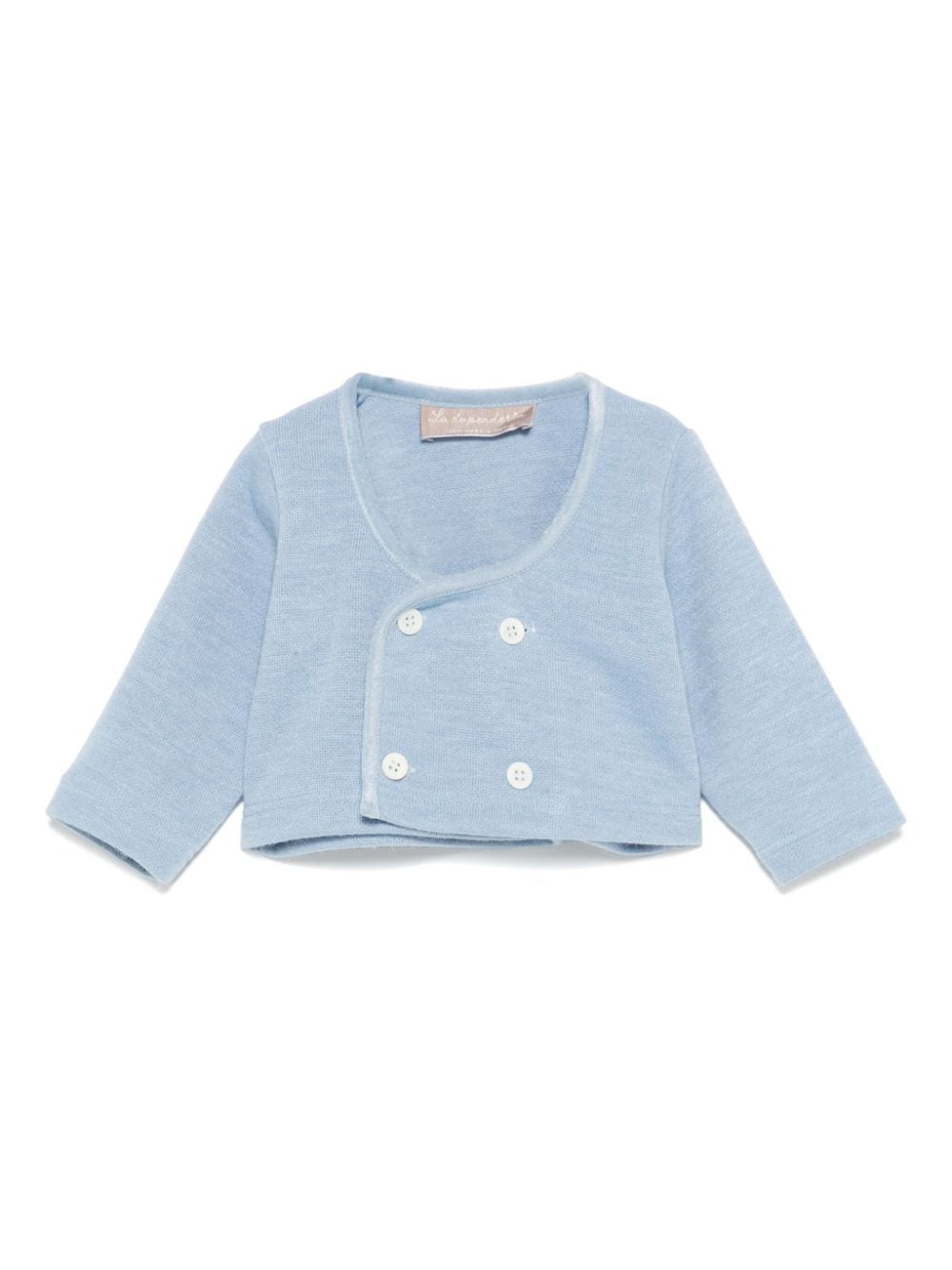 Cardigan per neonato La Stupenderia azzurro doppiopetto - Rubino Kids