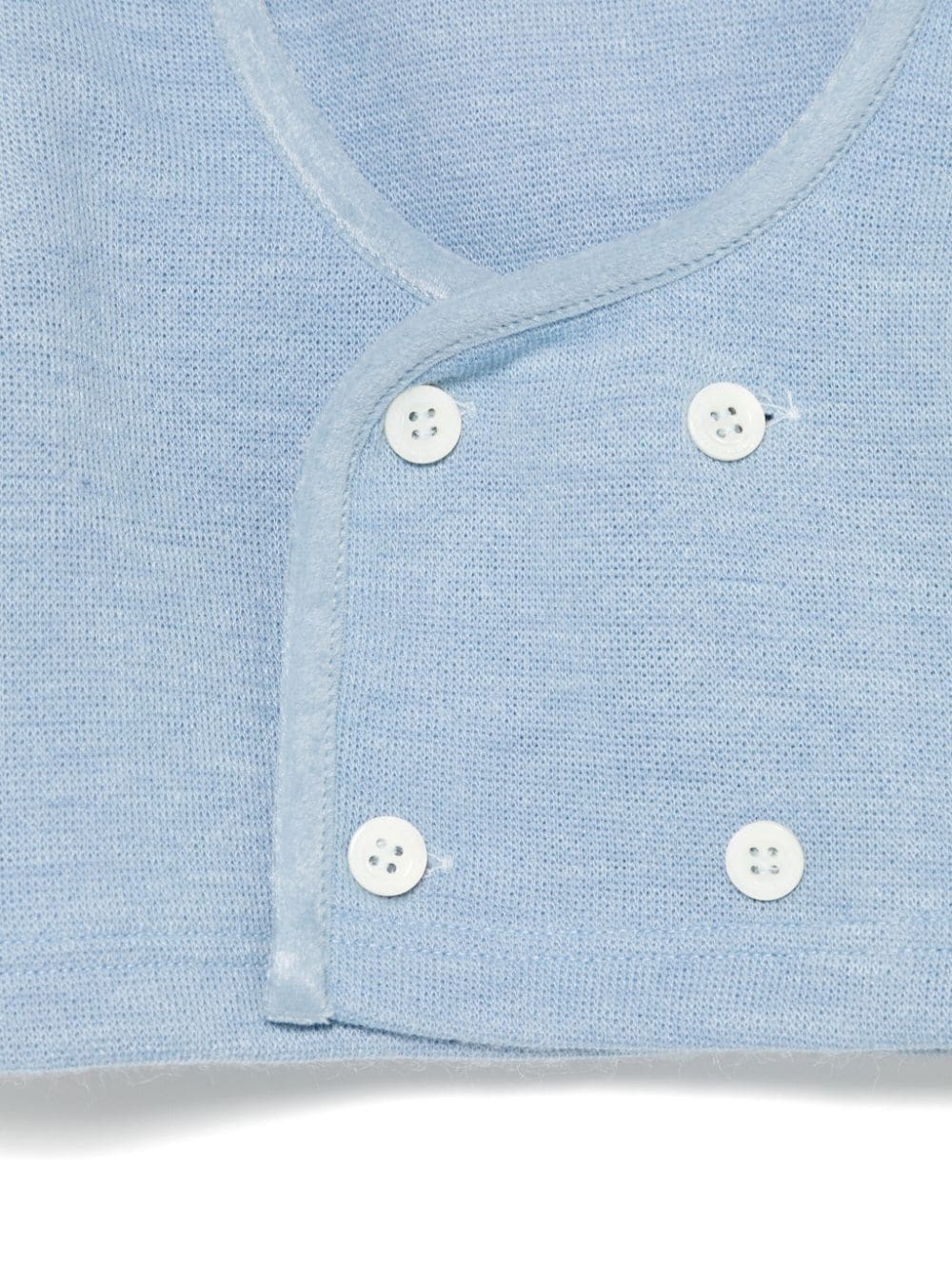 Cardigan per neonato La Stupenderia azzurro doppiopetto - Rubino Kids