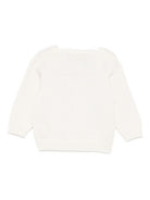 Cardigan per neonato La Stupenderia bianco con scollo a V - Rubino Kids