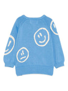 Cardigan per neonato Molo blu con ricamo smile - Rubino Kids