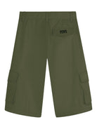 Cargo corti per bambino Kenzo Kids verde con applicazione - Rubino Kids