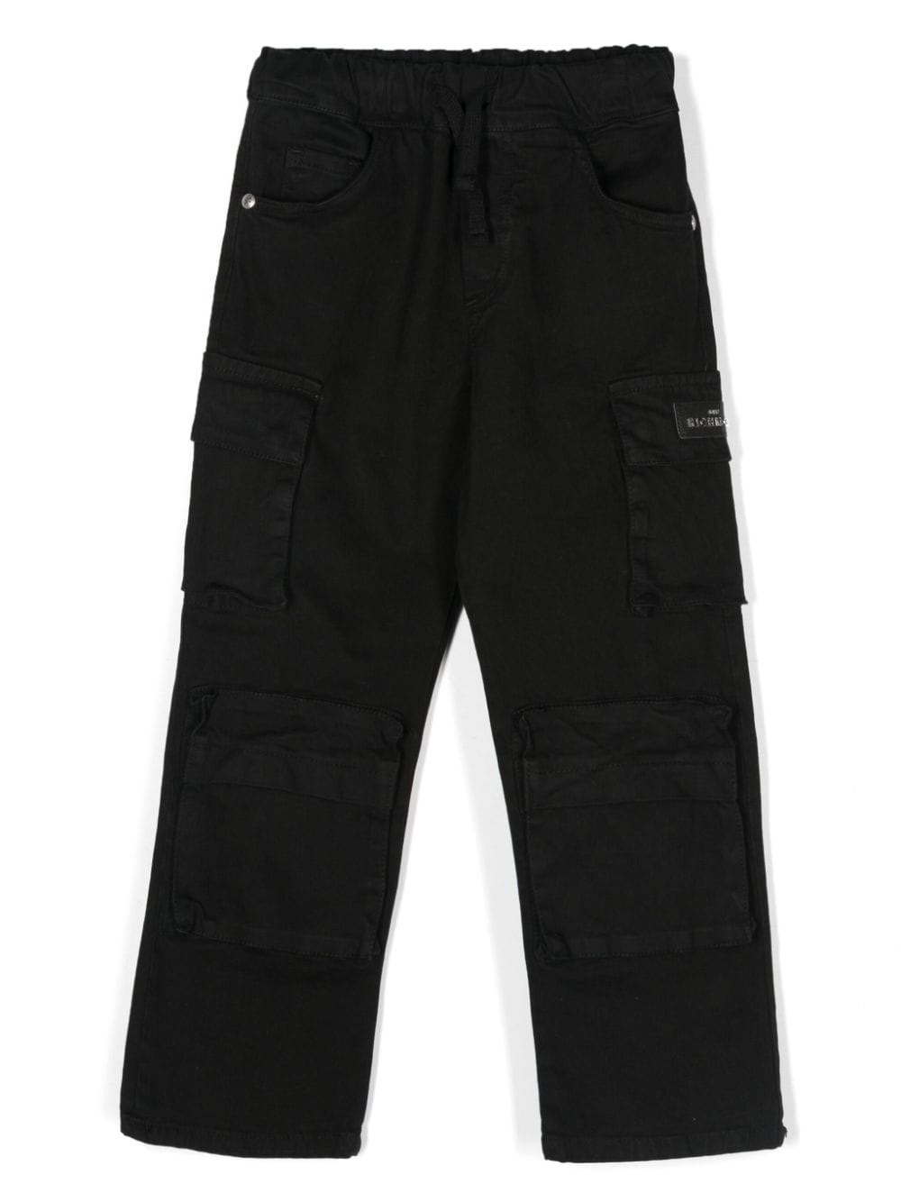 Cargo nero per bambino in twill ondulato John Richmond Junior - Rubino Kids