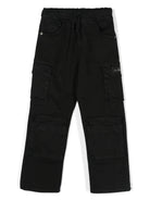 Cargo nero per bambino in twill ondulato John Richmond Junior - Rubino Kids