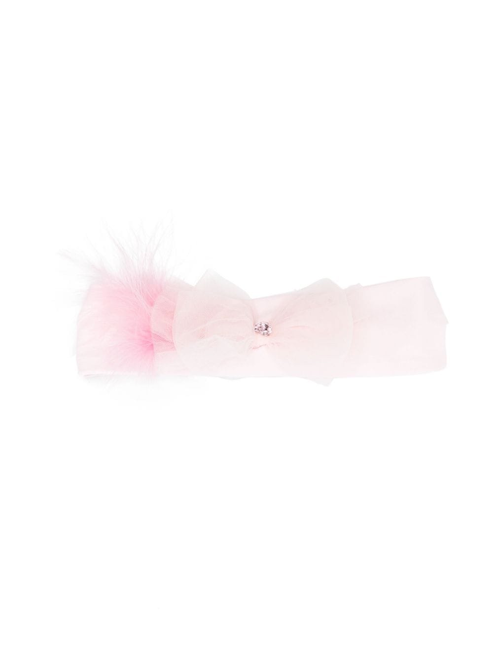 Cerchietto con fiocco in tulle - Rubino Kids