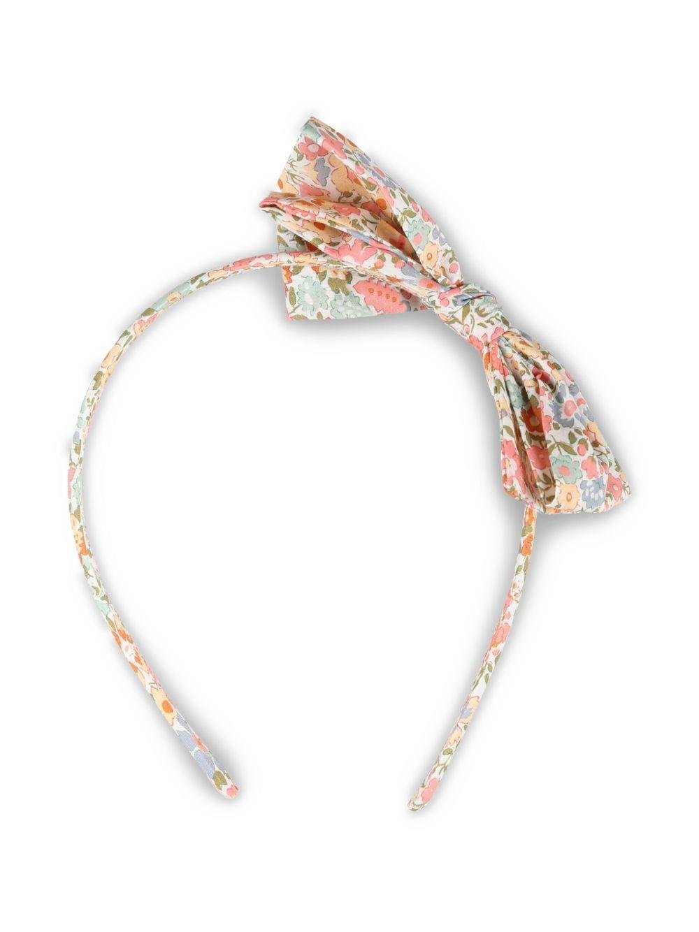 Cerchietto decorato con fiocco per bambina Bonpoint multicolor con stampa floreale - Rubino Kids