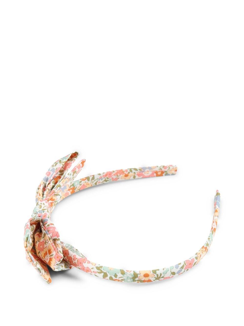 Cerchietto decorato con fiocco per bambina Bonpoint multicolor con stampa floreale - Rubino Kids