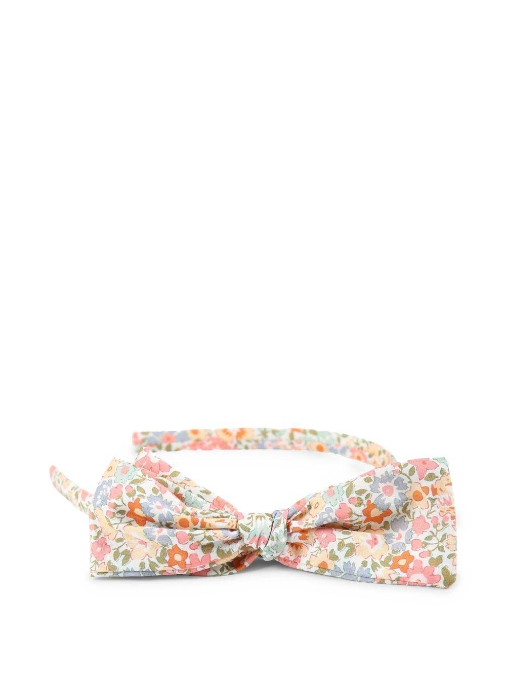 Cerchietto decorato con fiocco per bambina Bonpoint multicolor con stampa floreale - Rubino Kids