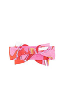 Cerchietto per neonata Emilio Pucci Junior rosa con dettaglio fiocco - Rubino Kids