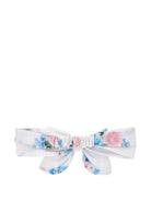 Cerchietto per neonata Monnalisa bianco con stampa fiori - Rubino Kids