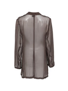 Chemisier per donna Alysi marrone con revers - Rubino Kids