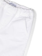 Chino per neonato Emporio Armani Kids bianco con vita elasticizzata - Rubino Kids