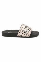 Ciabatte per bambina Elisabetta Franchi La Mia Bambina animalier con logo sul davanti - Rubino Kids