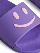 Ciabatte per bambina Molo Zhappy viola con motivo smiley - Rubino Kids