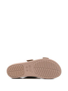 Ciabatte per bambini Brooklyn Crocs Kids beige con doppio cinturino - Rubino Kids